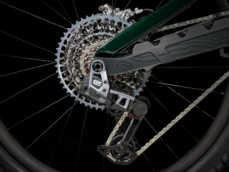 Trek Slash 9.8 GX AXS Gen 6 Full Suspension Mountain Bike 2024 in Daintree Green-2